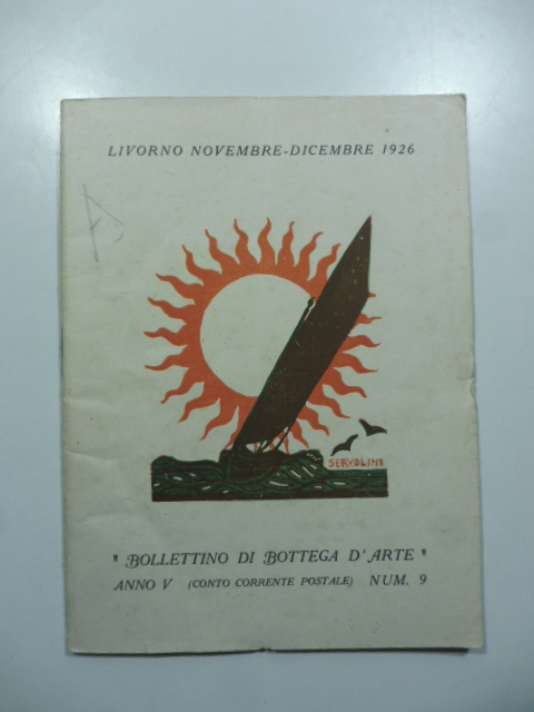 Bollettino di Bottega d'Arte, Livorno, num. 9, novembre-dicembre 1926. Mostra degli artisti napoletani